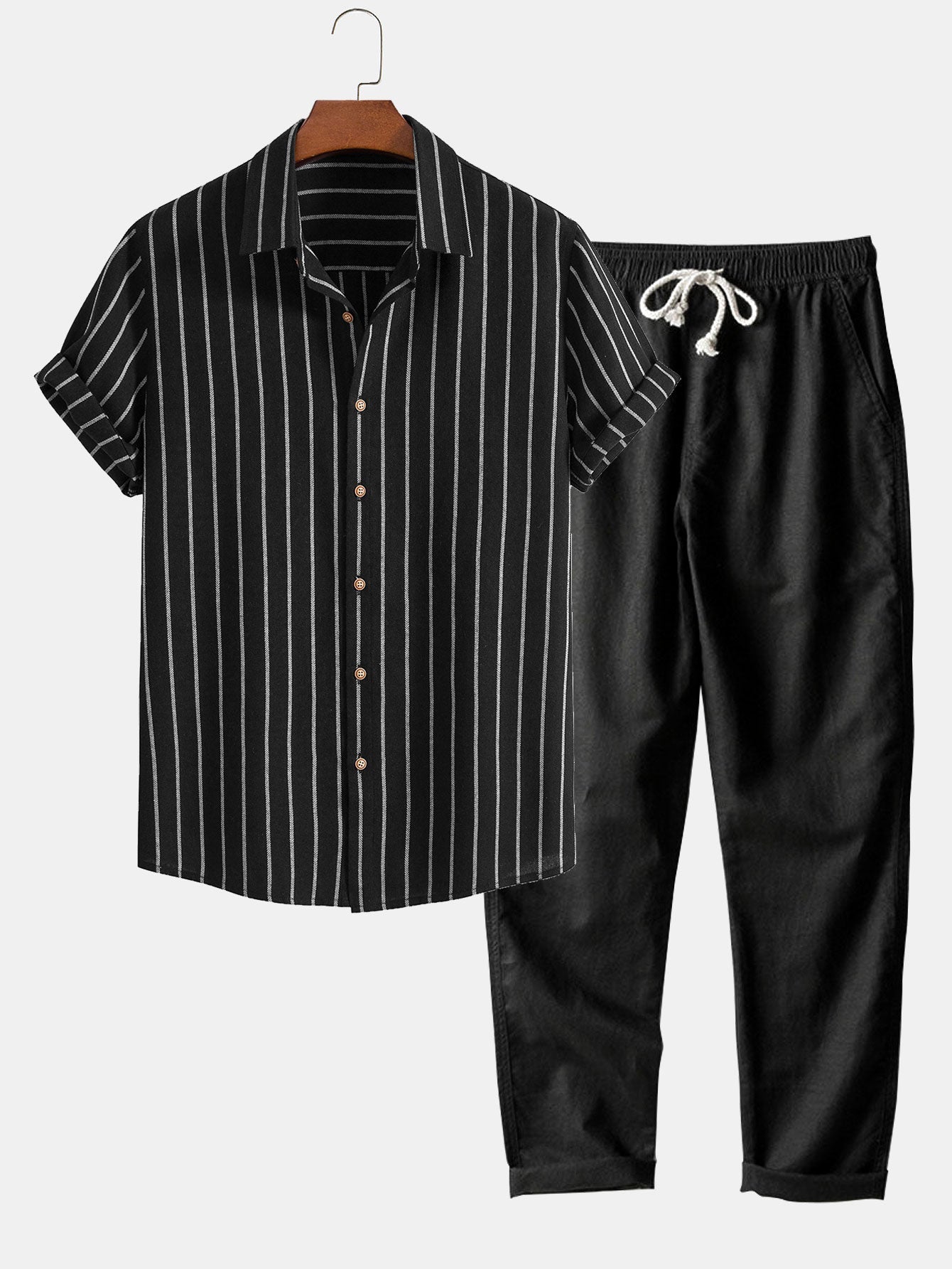 Adrián - Conjunto Casual Premium Rayas Urban