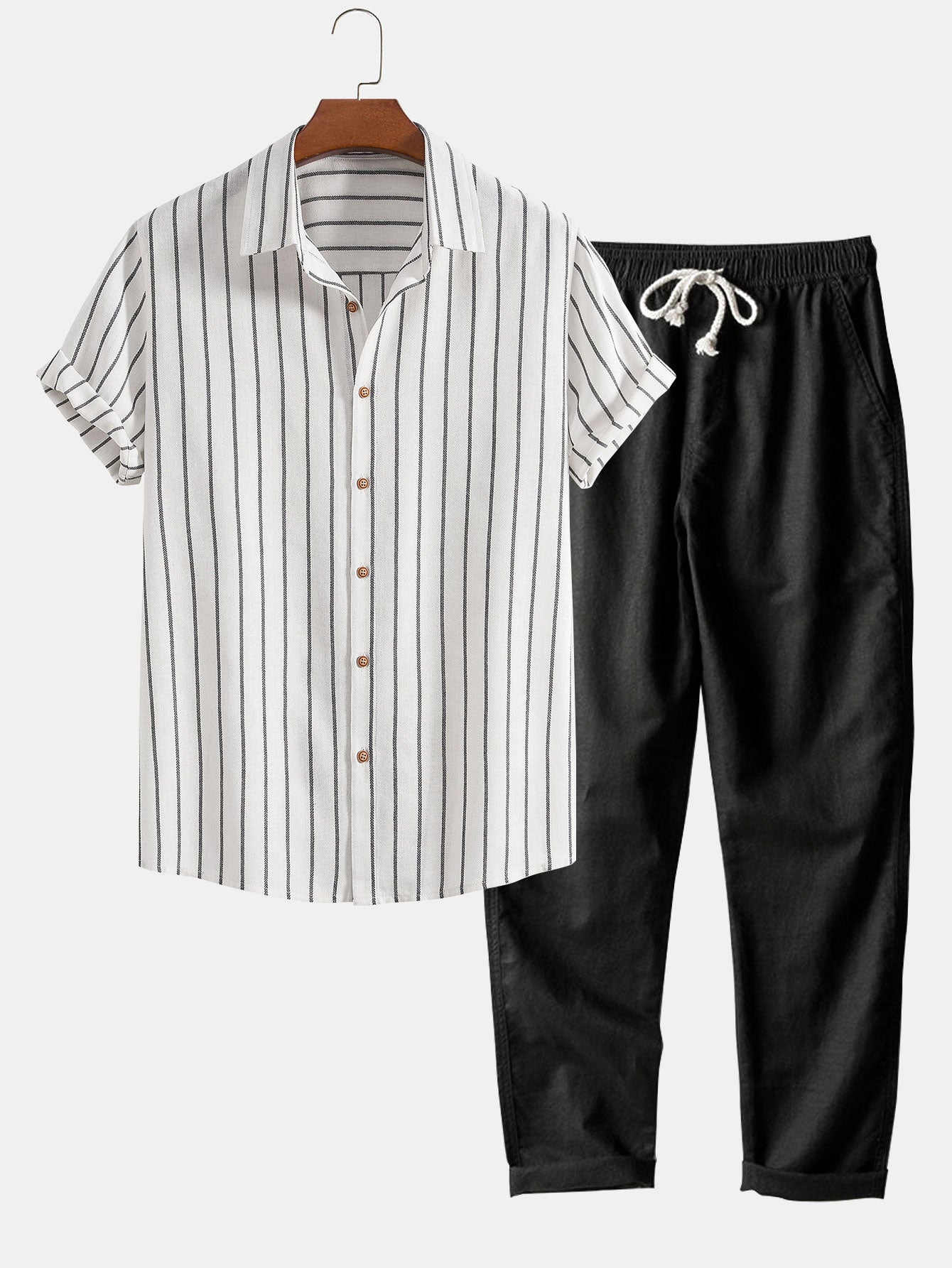 Adrián - Conjunto Casual Premium Rayas Urban