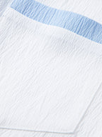 Fernando - Camisa cubana con contraste texturizado y pantalones de corte recto