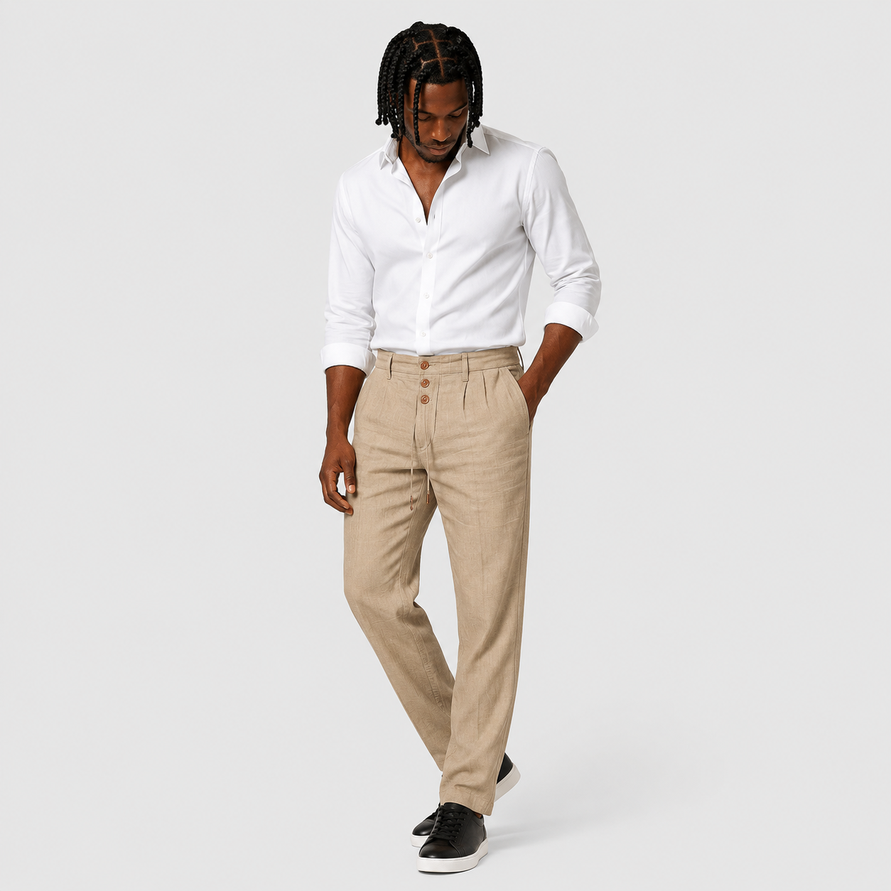 Francisco - Pantalones informales de lino