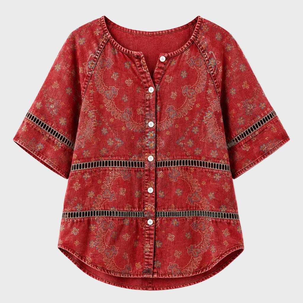 Marina - Blusa étnica vintage