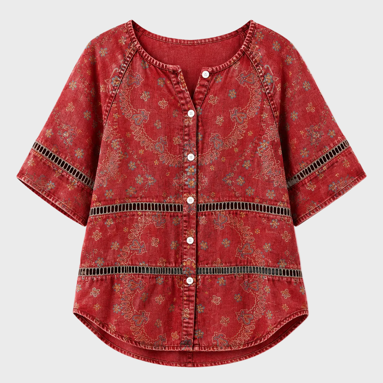 Marina - Blusa étnica vintage