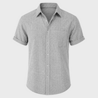 Marcos - Camisa de Lino Premium Manga Corta