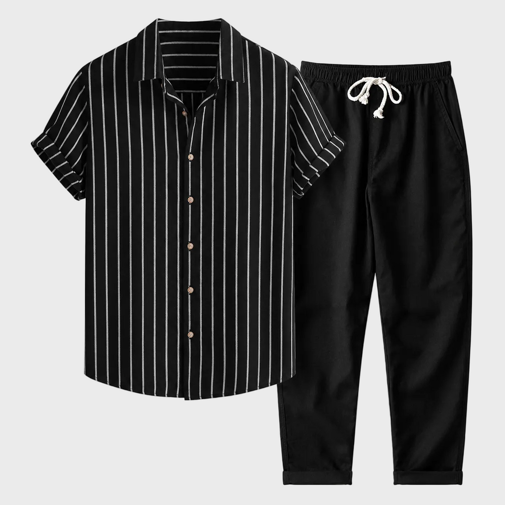 Adrián - Conjunto Casual Premium Rayas Urban