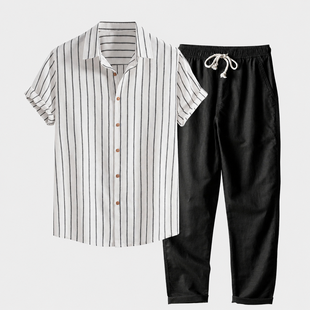 Adrián - Conjunto Casual Premium Rayas Urban