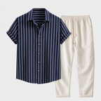 Adrián - Conjunto Casual Premium Rayas Urban