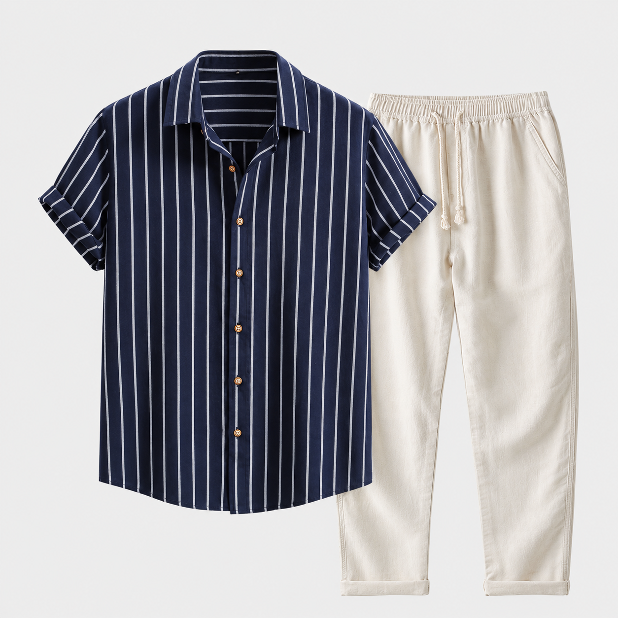 Adrián - Conjunto Casual Premium Rayas Urban