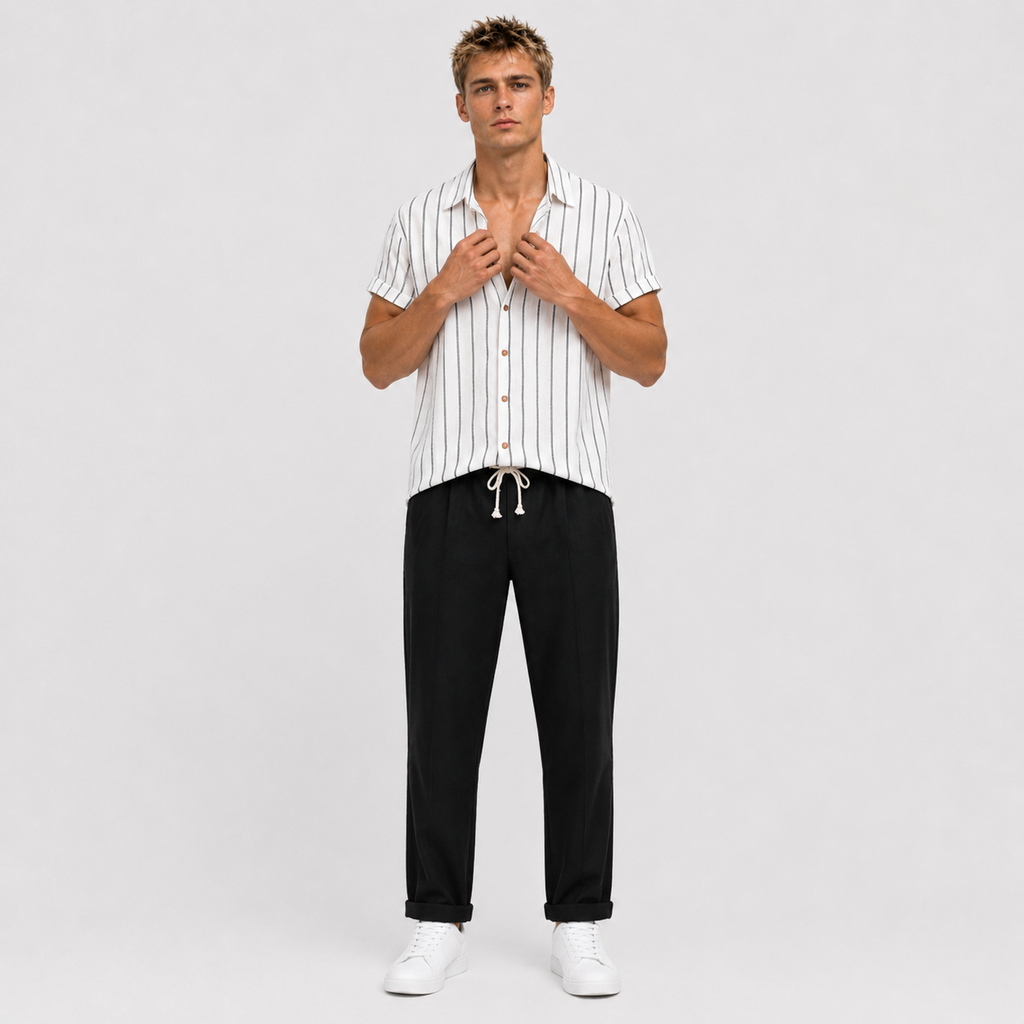 Adrián - Conjunto Casual Premium Rayas Urban
