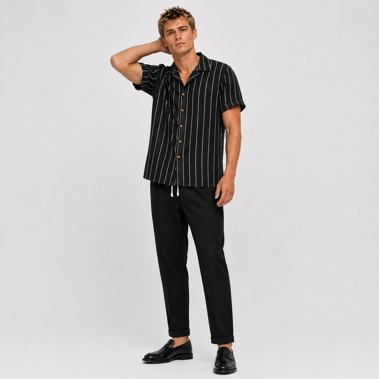 Adrián - Conjunto Casual Premium Rayas Urban