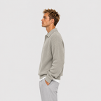 Mario - Jersey de punto para hombre Negro Acogedor